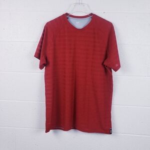 Saxx Drop Temp Tech Hot Shot‎ Tech Tee Shirt Short Sleeve Red Men's Size Large
